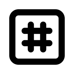Grid Pattern Line Icon