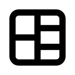 Layout Board Split Line Icon