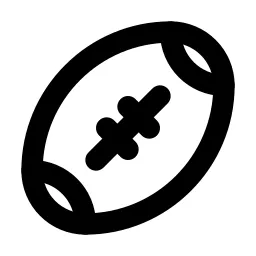 Ball American Football Line Icon