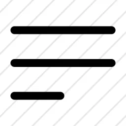 Bars Three 2 Menu List Hamburger Icon