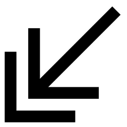 Double Arrow Down Left Icon