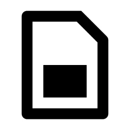 Sim Card Line Icon