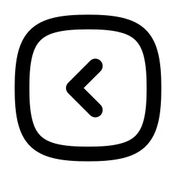 Square Rounded Chevron Left Line Icon