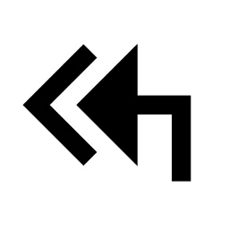 Corner Up Left Double Fill Icon