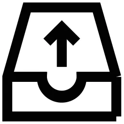 Arrow Up Papertray Icon
