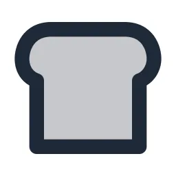 Bread Toast Duotone Icon