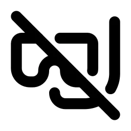 Scuba Mask Off Line Icon