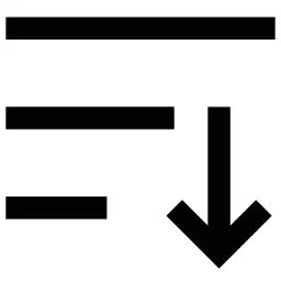 Align Down Icon
