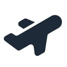 Airplane 2 Solid Icon