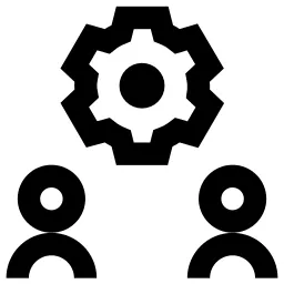 Cogwheel Settings People Icon