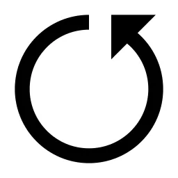 Reset Left Fill Icon