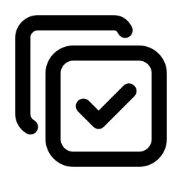 Copy Check Line Icon