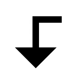 Corner Left Down Fill Icon
