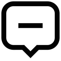 Minus Comment Icon