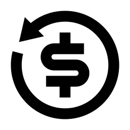 Refund 2 Line Icon