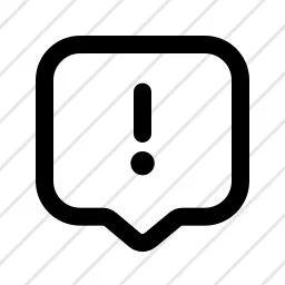 Bubble Alert Comment Feedback Icon