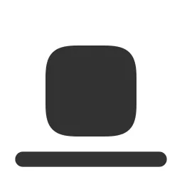 Align Bottom Fill Icon