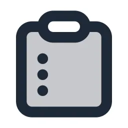 Clipboard Bullets Duotone Icon
