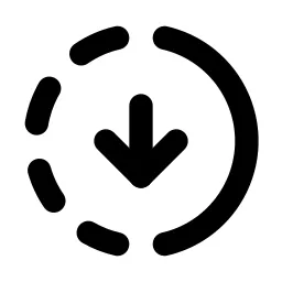 Progress Down Line Icon