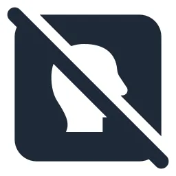 Head Box Off Solid Icon
