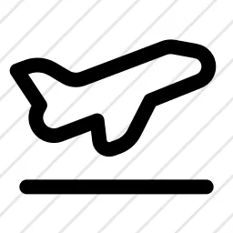 Airplane Up Takeoff Icon