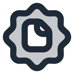 File Badge Duotone Icon