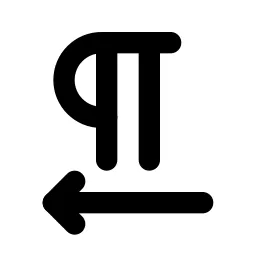 Text Direction Rtl Line Icon