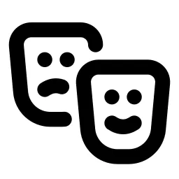 Masks Theater Line Icon