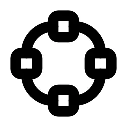Vector Bezier Circle Line Icon
