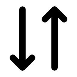 Arrows Down Up Line Icon