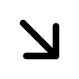 Arrow Down Right Line Icon