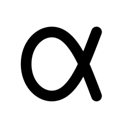 Alpha Line Icon