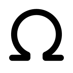 Omega Line Icon