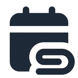 Calendar Attachment Solid Icon