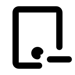 Device Tablet Minus Line Icon