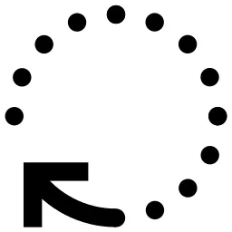 Dots Arrow Rotate Icon