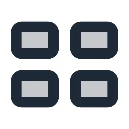 Layout Cards Duotone Icon