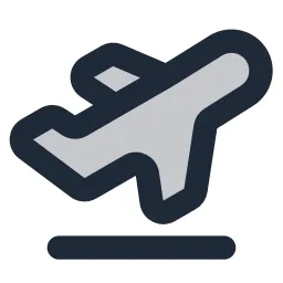 Airplane Departure Duotone Icon
