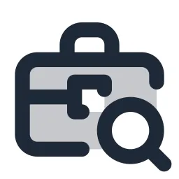 Briefcase Search Duotone Icon