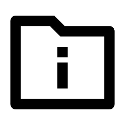 Folder Info Line Icon