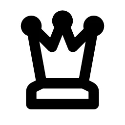Chess Queen Line Icon