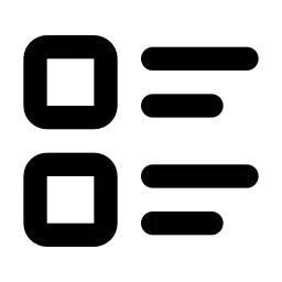 List Details Line Icon