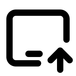 Device Ipad Horizontal Up Line Icon