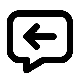 Message Reply Line Icon