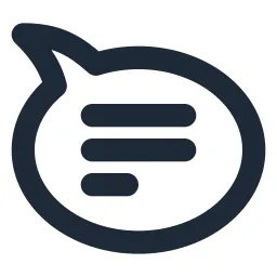 Chat 2 Top Left Line Icon