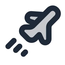 Airplane Flight Duotone Icon