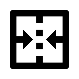 Merge Cells Horizontal Icon
