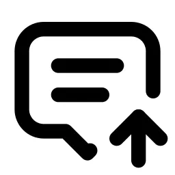 Message 2 Up Line Icon