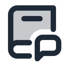 Book Chat Duotone Icon