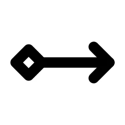 Arrow Right Rhombus Line Icon